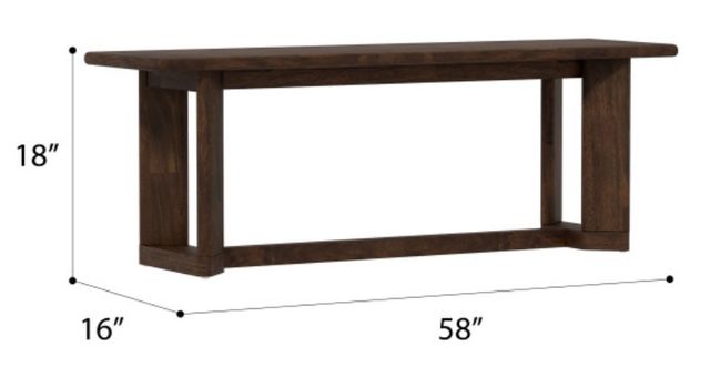 Emerald Home Ronan Brown Dining Bench-2