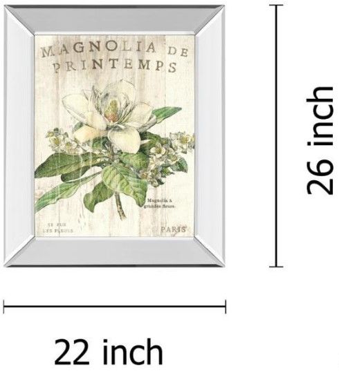 Classy Living Sue Schlabach Magnolia De Printemps 22" Wall Art-2