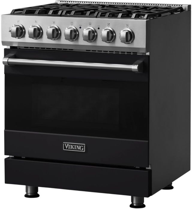 Viking® 3 Series 30" Onyx Pro Style Natural Gas Range-2