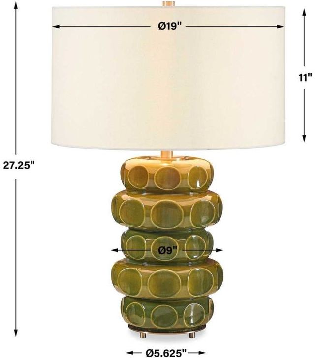 Uttermost® Masau Moss Green Table Lamp-3