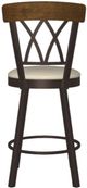 Amisco Brittany Cobrizo/Pebble/Pine Cone Swivel Counter Stool-3