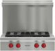 Wolf® 30" Stainless Steel Sealed Burner Rangetop Riser with Shelf-1