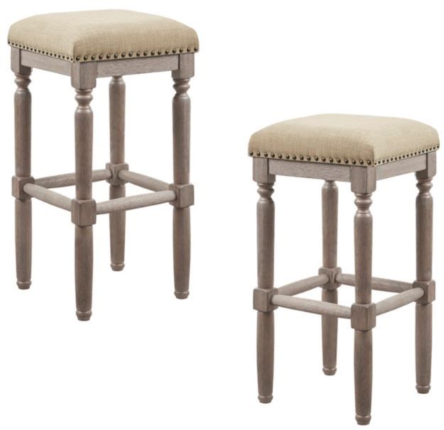 Olliix by Madison Park Cirque 2 Sand Bar Stool Set-2