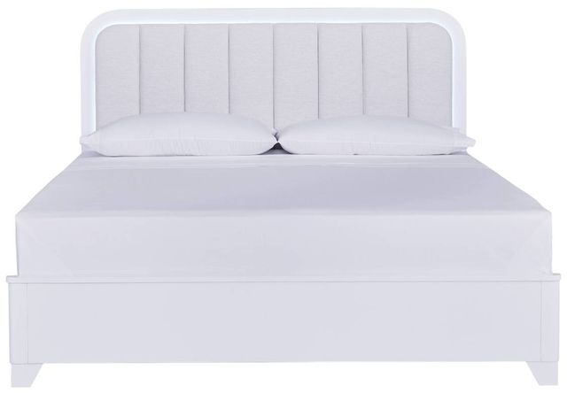Signature Design by Ashley® Jarlee White Queen Upholstered Panel Bed-1