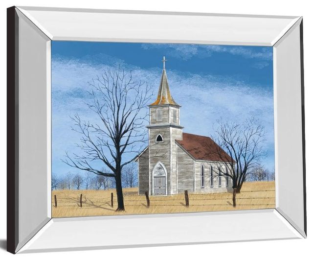 Classy Art Little House on the Prairie by Billy Jacobs Mirror Framed Wall Art-0