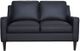 Porter International Designs Lazio Black Loveseat-1
