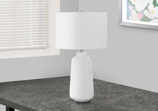 Monarch Specialties Inc. 26"H Cream Ceramic Table Lamp-4