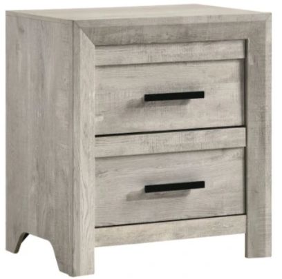Elements International Ellen White Nightstand-0