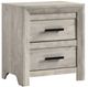 Elements International Ellen White Nightstand-0