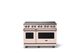 Viking® 5 Series 48" Blush Pro Style Induction Range with Brushed Brass Trim-0