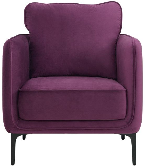 Elements International Rae Purple Accent Chair-3