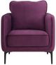 Elements International Rae Purple Velvet Accent Chair-3