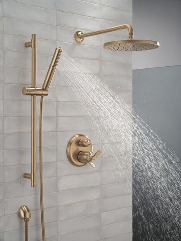 Delta Bonacci™ 17 Series Lumicoat® Champagne Bronze 3-Setting Integrated Diverter Trim-2