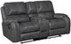 Homelegance® Newnan Gray Manual Double Glider Reclining Loveseat-0