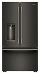KitchenAid® 36" 23.1 Cu. Ft. Black Ore Counter Depth French Door Refrigerator with Intelligent Auto Fill-0