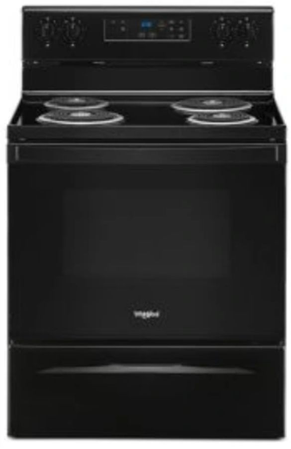 Whirlpool® 30" Black Freestanding Electric Range-0