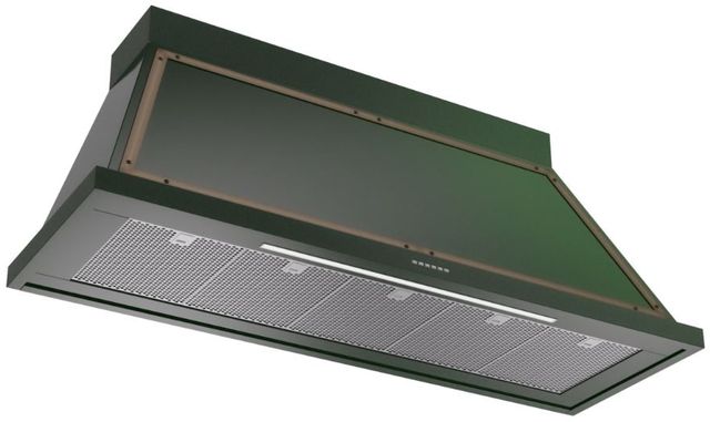 Ilve® Nostalgie II Noblesse 60" Emerald Green Wall Mounted Range Hood with Burnished Trim-1