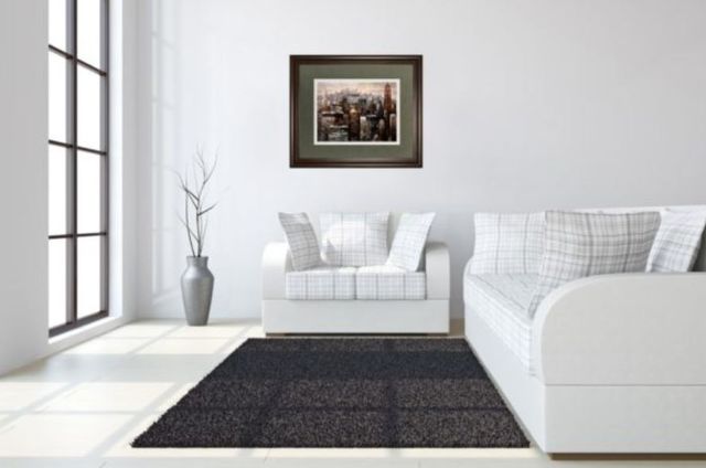 Classy Art Beige/Black Manhattan by Night by Bofarull, M. Wall Art-2