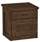Crate Designs™ Furniture Brindle 24" Nightstand with Lacquer Finish Top Only-0
