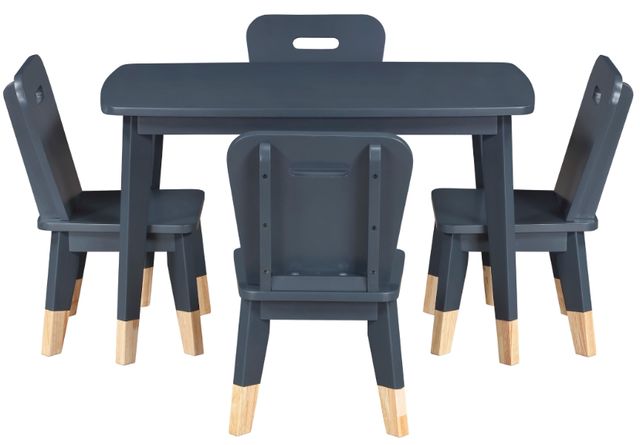 Homelegance® Slone 5-Piece Navy Blue Children Table Set-2