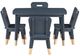 Homelegance® Slone 5-Piece Navy Blue Children Table Set-2