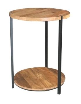 Jaipur Furniture Ravi Range Black/Brown Side Table-0
