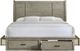 Elements International Sullivan Drift Grey King Storage Bed-2