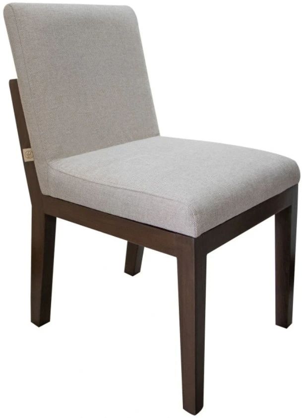 International Furniture Direct Natural Parota Chocolate Brown/Gray Dining Side Chair-0