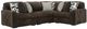 Signature Design by Ashley® Midnight-Madness 4-Piece Chocolate Modular Sectional-0