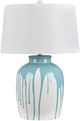 Crestview Collection Drizzle Chalk White Table Lamp-0