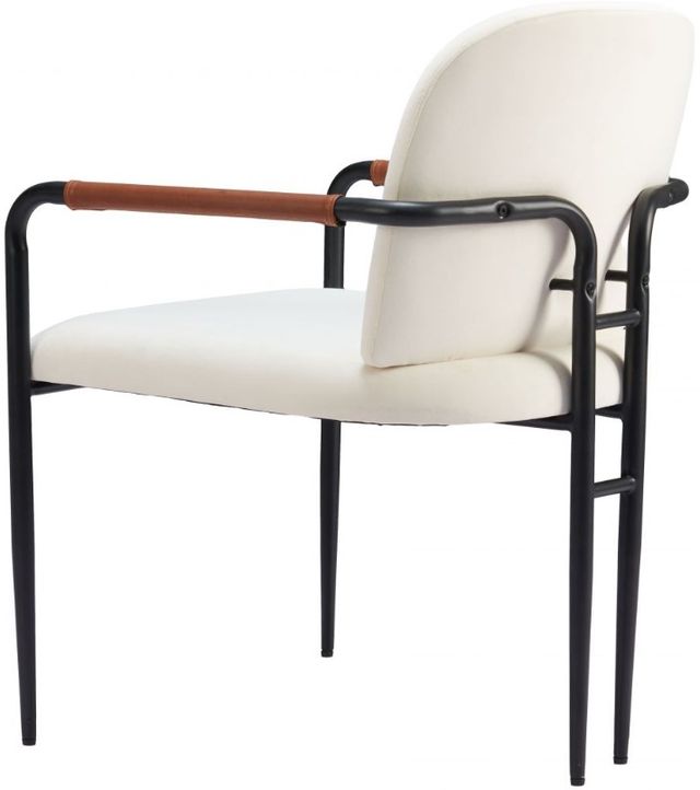 Zuo® Modern Sibu 2-Piece Black/Cream Dining Arm Chair Set-3