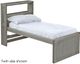 Crate Designs™ Furniture Storm Twin Captain's Youth Bookcase Bed-0
