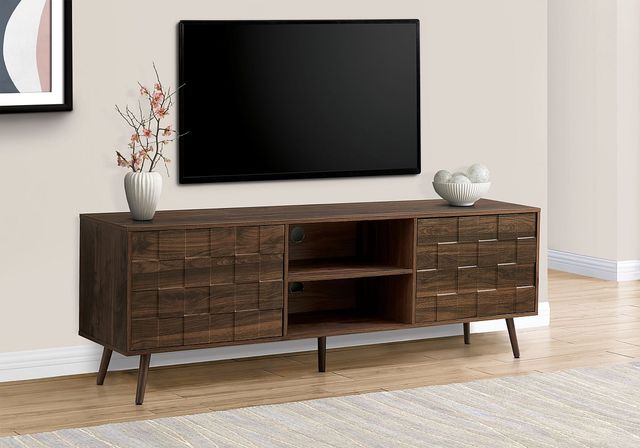 Monarch Specialties Inc. Walnut 72" TV Stand-1
