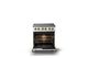 Viking® 5 Series 30" Pure White Pro Style Electric Range with Brushed Brass Trim-1