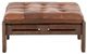 Four Hands Halston Heirloom Sienna/Terra Brown Ottoman-1