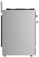 Ilve® Majestic III 30" Stainless Steel Pro Style Dual Fuel Natural Gas Range with Solid Door and Copper Trim-4