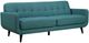 Elements International Hadley Heirloom Teal Blue Sofa-0