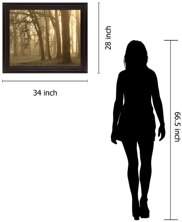 Classy Living Misty Golden Grove Wall Art-1