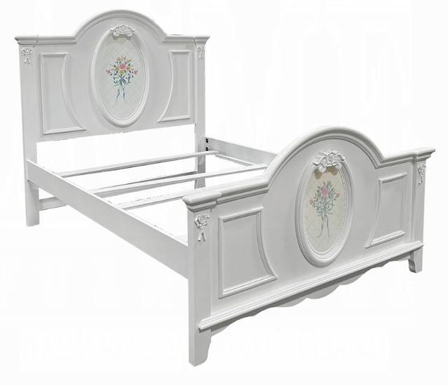 ACME Furniture Flora White Twin Panel Bed-0