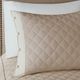 Olliix by Madison Park 4 Piece Khaki Full/Queen Breanna Cotton Reversible Tailored Bedspread Set-5