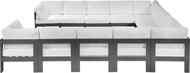 Meridian Furniture Nizuc 12-Piece White Outdoor Patio Modular Sectional Set-2