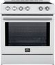 FORNO® Leonardo 30" White Pro Style Induction Range-3