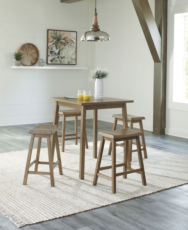 Signature Design by Ashley® Shully Natural 24" Counter Stool-2
