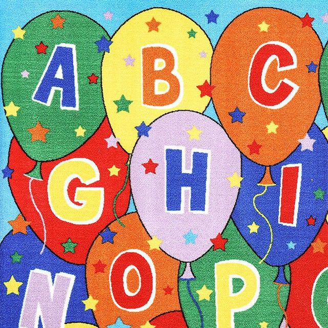 Furniture of America® Amos Alphabet 5'x7' Area Rug-1