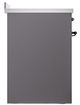 Ilve® Nostalgie II Noblesse 30'' Graphite Matte Pro Style Induction Range with Burnished Trim-2