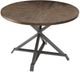 Homelegance® Fideo Burnished Brown Dining Table with Gray Metal Base -2