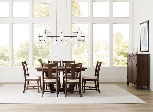 Kincaid® Kafe Mocha 60" Rectangular Trestle Dining Table-2
