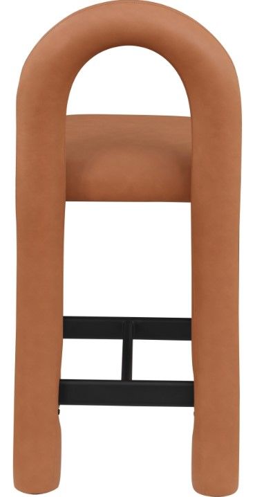 Meridian Furniture Amari Cognac Upholstered Counter Stool-4