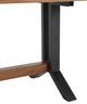 Classic Home Bellamy Amber Brown 78" Dining Table with Black Base-3