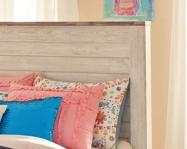 Signature Design by Ashley® Willowton Whitewash California King Panel Bed-1